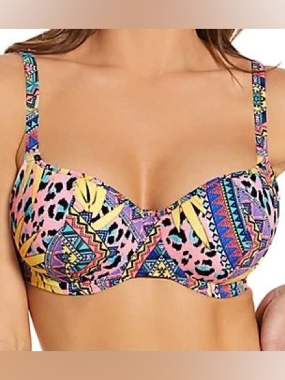 NWT Freya Cala Fiesta Convertible Underwire Bikini Top size 34I